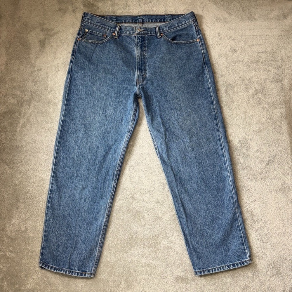 Levis 550 Jeans Mens 40X30 Blue Relaxed Tapered High Rise Medium Wash Denim